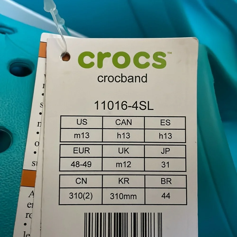NWT Crocs Crocband Mens size 13 NICE!! - Picture 8 of 8